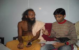 Ayurvedic-Dr-Sanjay-Maheshwari-Udaipur-Rajasthan-India-with-Redhakrishna Swami ji Edvankadu Kerla